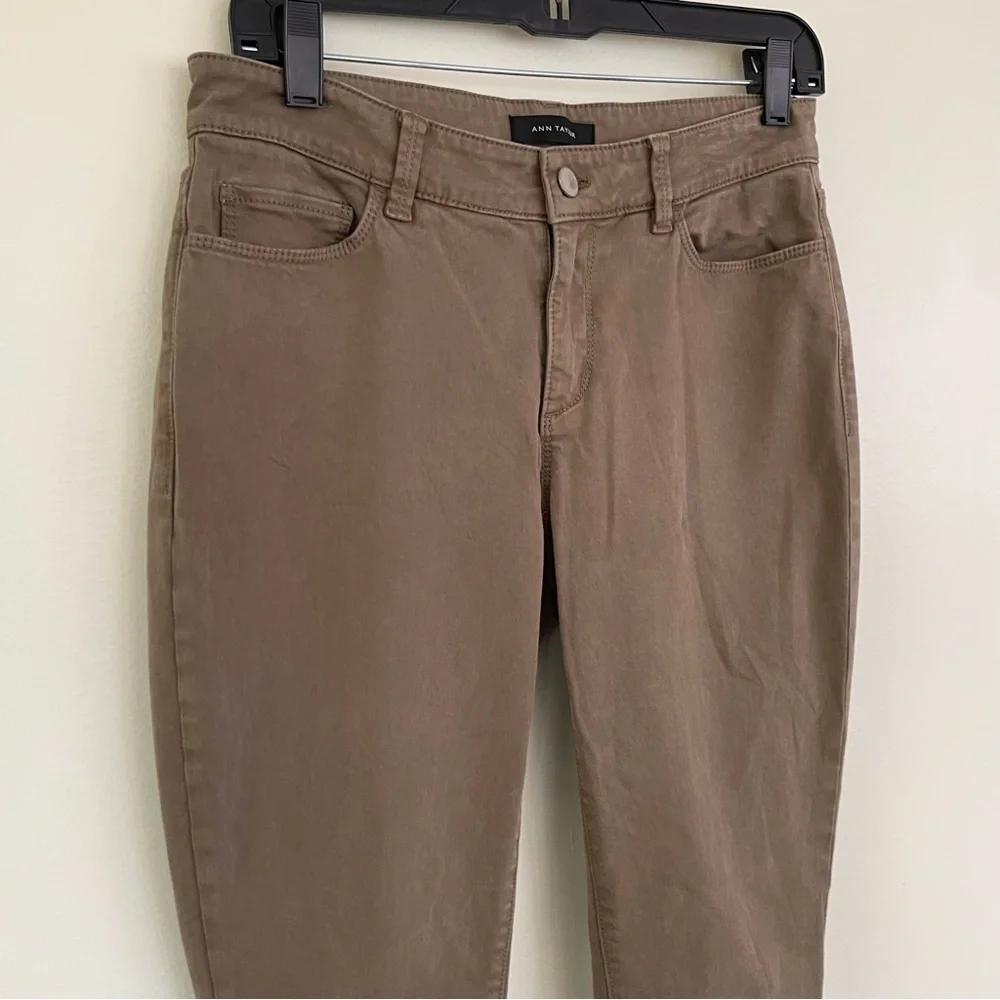 Ann Taylor Curvy Fit The Skinny Jean Brown Tan size 8